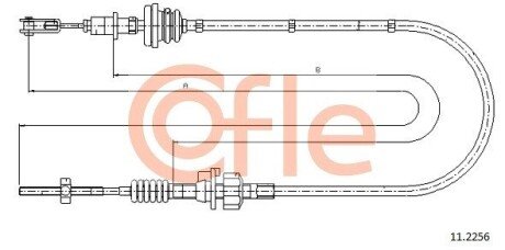 Linka sprz. C1 P107 AYGO 1.4D COFLE 92112256