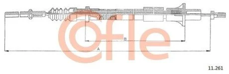 Linka sprz. OMEGA 1.8-2.0 86- COFLE 9211261