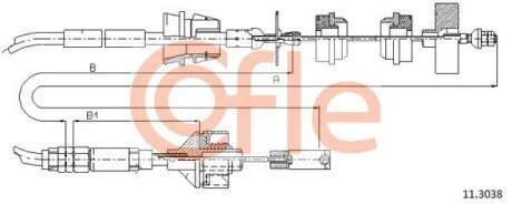 LINKA SPRZEGLA COF 11.3038 COFLE 92113038