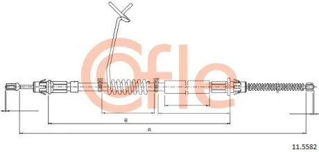 LINKA - HAMULEC RECZNY COF 11.5582 COFLE 92115582