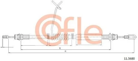 LINKA - HAMULEC RECZNY COF 11.5680 COFLE 92115680