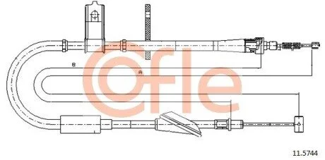 LINKA - HAMULEC RECZNY COF 11.5744 COFLE 92115744