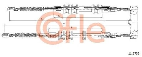 LINKA - HAMULEC RECZNY COF 11.5755 COFLE 92115755