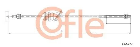 Linka ham.r. MERIVA 03-09przód 328mm COFLE 92115777