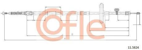 LINKA - HAMULEC RECZNY COF 11.5824 COFLE 92115824