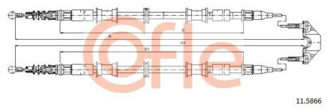 LINKA - HAMULEC RECZNY COF 11.5866 COFLE 92115866