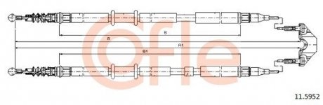 LINKA - HAMULEC RECZNY COF 11.5952 COFLE 92115952