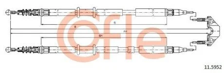 LINKA - HAMULEC RECZNY COF 11.5952 COFLE 92115952