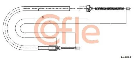 LINKA - HAMULEC RECZNY COF 11.6583 COFLE 92116583