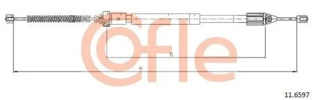 LINKA - HAMULEC RECZNY COF 11.6597 COFLE 92116597