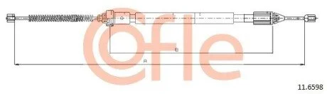 LINKA - HAMULEC RECZNY COF 11.6598 COFLE 92116598