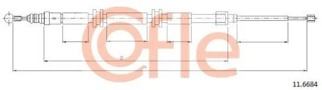 LINKA - HAMULEC RECZNY COF 11.6684 COFLE 92116684