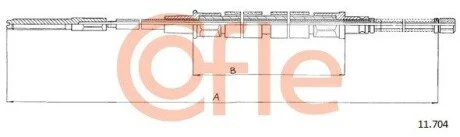 LINKA - HAMULEC RECZNY COF 11.704 COFLE 9211704