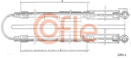LINKA - HAMULEC RECZNY COF 1201.1 COFLE 9212011