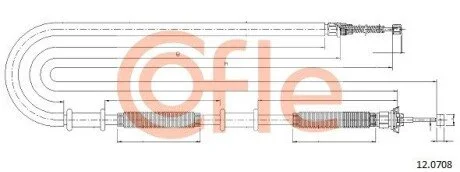 LINKA - HAMULEC RECZNY COF 12.0708 COFLE 92120708