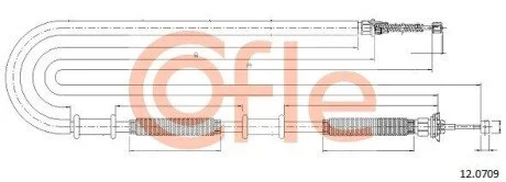LINKA - HAMULEC RECZNY COF 12.0709 COFLE 92120709