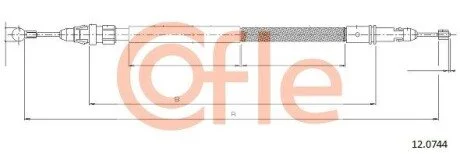 LINKA - HAMULEC RECZNY COF 12.0744 COFLE 92120744