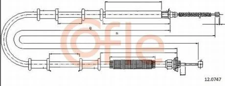 LINKA - HAMULEC RECZNY COF 12.0747 COFLE 92120747
