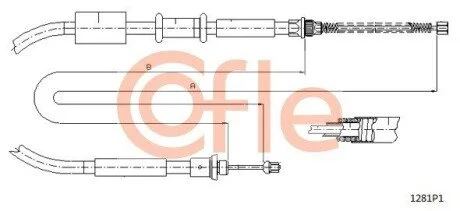 LINKA - HAMULEC RECZNY COF 1281P1 COFLE 921281P1