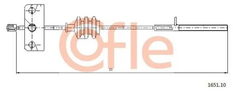 LINKA - HAMULEC RECZNY COF 1651.10 COFLE 92165110