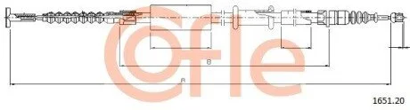 PRZEWOD HAMULC ELAST COF 1651.20 COFLE 92165120 (фото 1)