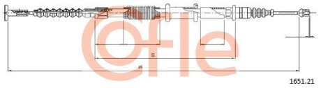 PRZEWOD HAMULC ELAST COF 1651.21 COFLE 92165121