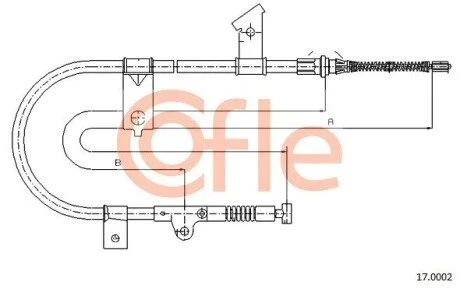 LINKA - HAMULEC RECZNY COF 17.0002 COFLE 92170002 (фото 1)