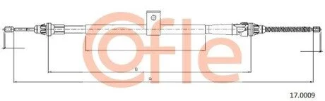LINKA - HAMULEC RECZNY COF 17.0009 COFLE 92170009