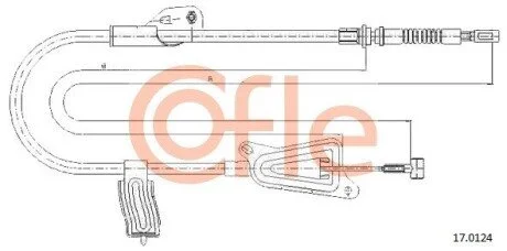 LINKA - HAMULEC RECZNY COF 17.0124 COFLE 92170124