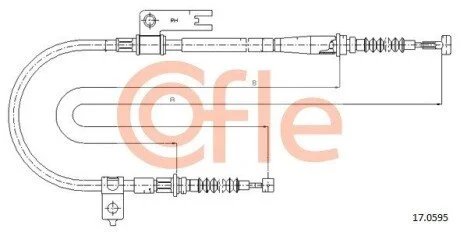 LINKA - HAMULEC RECZNY COF 17.0595 COFLE 92170595
