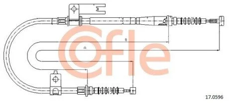 LINKA - HAMULEC RECZNY COF 17.0596 COFLE 92170596