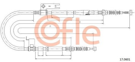 LINKA - HAMULEC RECZNY COF 17.0601 COFLE 92170601