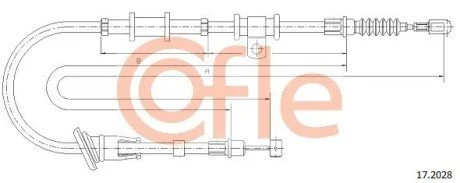 LINKA - HAMULEC RECZNY COF 17.2028 COFLE 92172028