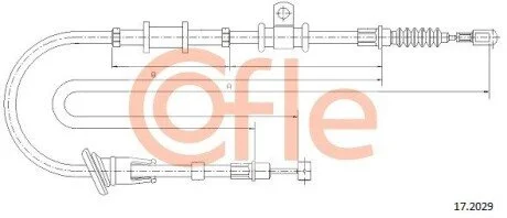LINKA - HAMULEC RECZNY COF 17.2029 COFLE 92172029