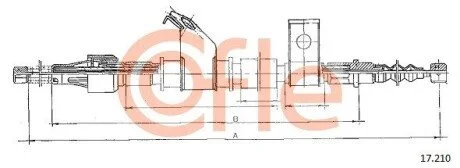 LINKA - HAMULEC RECZNY COF 17.210 COFLE 9217210