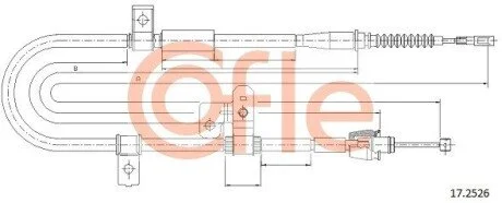 LINKA - HAMULEC RECZNY COF 17.2526 COFLE 92172526