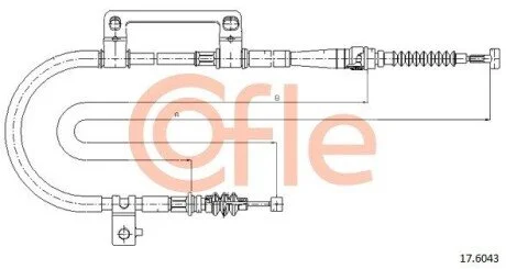 LINKA - HAMULEC RECZNY COF 17.6043 COFLE 92176043