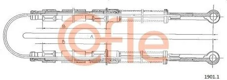 LINKA - HAMULEC RECZNY COF 1901.1 COFLE 9219011
