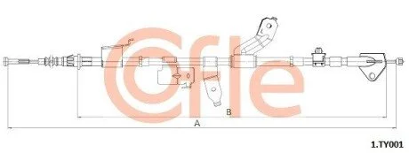 LINKA HAMULCA RĘCZNEGO TOYOTA COFLE 921TY001