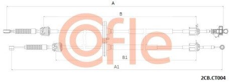 Linka zmiany biegów CI JUMPER 3 COFLE 922CBCT004