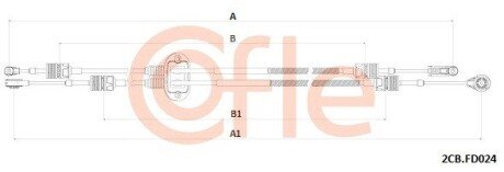 Linka zmiany biegów FO MONDEO 07- COFLE 922CBFD024 (фото 1)
