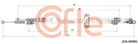 Linka zmiany bieg OP VIVARO 15- COFLE 922CBOP005