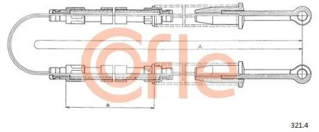 LINKA - HAMULEC RECZNY COF 321.4 COFLE 923214