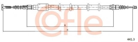 LINKA - HAMULEC RECZNY COF 441.3 COFLE 924413