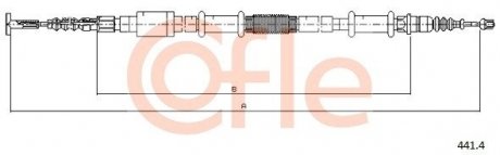 LINKA - HAMULEC RECZNY COF 441.4 COFLE 924414