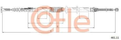 LINKA - HAMULEC RECZNY COF 461.11 COFLE 9246111