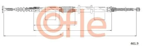 LINKA - HAMULEC RECZNY COF 461.9 COFLE 924619