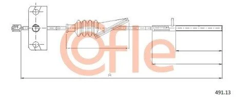 LINKA - HAMULEC RECZNY COF 491.13 COFLE 9249113
