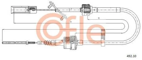 LINKA SPRZEGLA COF 492.10 COFLE 9249210