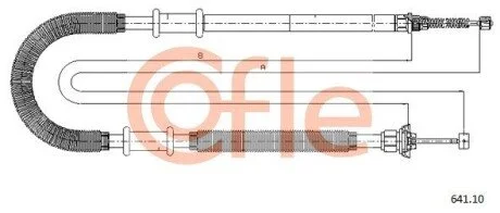LINKA - HAMULEC RECZNY COF 641.10 COFLE 9264110